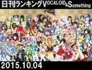 日刊ランキングVOCALOID＆something【日刊ぼかさん2015.10.04】