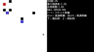 【自作ゲーム】重力ブロック崩し