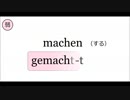 Verbalästhet のドイツ語の文法の説明。レッスン 4 過去分詞