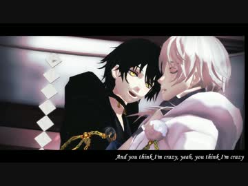 【MMD刀剣乱舞】The Monster【白黒鶴丸】