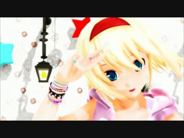 東方MMD　私服っぽい霊夢と魔理沙とアリスさんでshake it