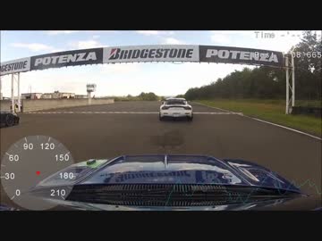 【スープラ】ガチレースでRX-7とバトル！メーター合成版　白老カーランド