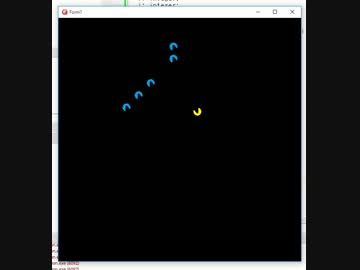 シューティングゲームデモ画面