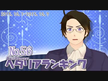 AxisPowersヘタリアランキング　№56（10/1～10/7）