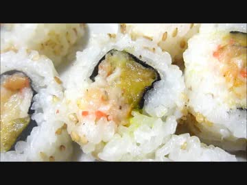 アメリカの食卓 523 まさかの冷凍寿司が売ってたので食す！