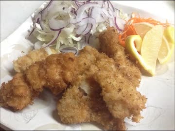 外来魚を食べよう〜アメリカナマズ編〜　④アメナマフライ