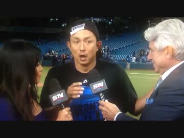 ムネリン、地元のテレビ中継に飛び入り参加