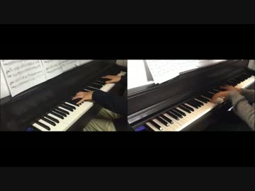 【素晴らしき日々】OP「空気力学少女と少年の詩」を連弾で弾いてみた