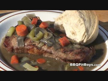 ニューヨークストリップステーキとウイスキーグレイビー