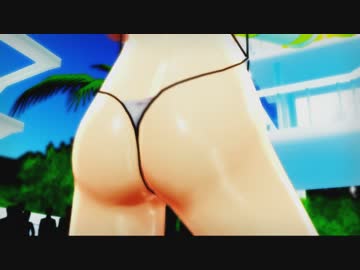 [MMD R-18]雪歩の水着ライブ