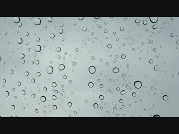 【雨の音】車内 窓を叩く雨粒【癒し】