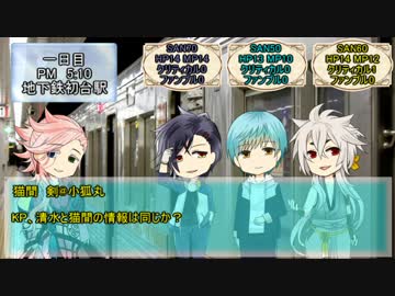 【刀剣乱舞CoC】ダイスの目に呪われた連中で『奇妙な共闘』part2