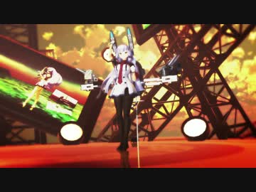 【MMD-PVF3】叢雲夕焼けアンチグラビティーズ【MMD艦これ】