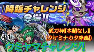 パズドラ 1 ウミヤマチャレンジ 武刀神 木闇なし タケミナカタ ニコニコ動画