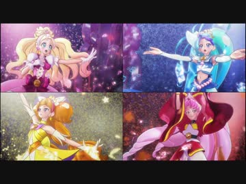 Go！プリンセスプリキュア ED2 比較　ノンテロップ
