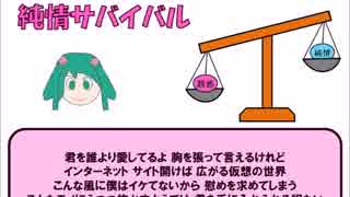 【初音ミク】純情サバイバル【オリジナル曲】