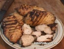 塩水に漬けた鶏胸肉のグリル