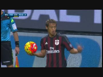 【本田復活】　ACミラン　対　キエーボ　【試合に】