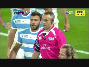 ラグビーW杯　3位決定戦　南ア　対　アルゼンチン