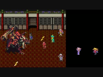 ロマサガ３　マップ表示回数＋戦闘勝利回数を最低にするプレイ　15