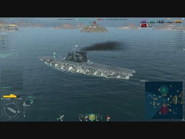 【WoWS】[Tier8空母]Lexington　字幕解説プレイ動画 その22