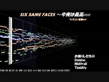 【おそ松さんED】SIX_SAME_FACES～今夜は最高!!!!!!～【ファミコン音源】