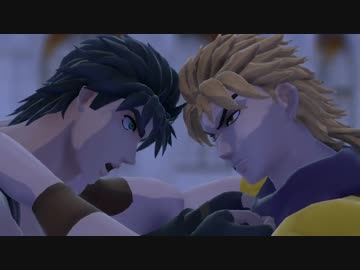 【MMDジョジョ】イギリス人が執拗にスネを蹴り合うだけ