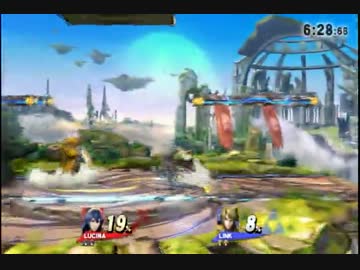 スマブラ　WiiU　ルキナ（ろろい）　vs　リンク（マタdogas）　Wi-Fi