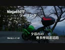 Ninja650で夕暮れの奥多摩周遊道路