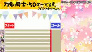 刀剣男士に５０めーとる走をしてもらう動画【刀装付きばーじょん】
