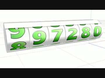 【MMD】回転表示式 数字カウンター (コンパクト)【アクセサリモデル配布】