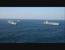 観艦式後の【ロナルド・レーガン　いずも　てるづき】