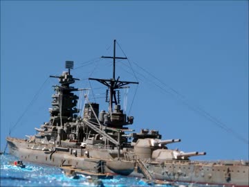 【艦これ模型】停泊　戦艦長門のジオラマ【作ってみた】