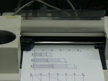 hp 7440A Plotter デモ描画動作