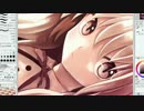 【厚塗りメイキング】白猫と猫耳少女