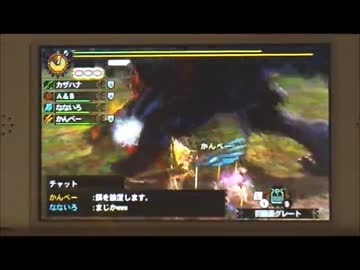 【MH4G】回線落ちするとこうなるfrom海鮮ハンターズVS完熟にゃんこ.mp4