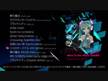 【ボーマス33】ミライトアルマチ衛星【クロスフェード】
