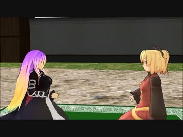 ヤマメと聖が叩いてかぶってじゃんけんポンをした