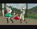 【コラボMMD】お空と木曾とメディでFit'sダンス♪