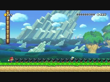 マリオメーカー クリア率0.01%(15/36万4千) 強制スクロール鬼畜コースに挑戦