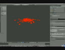 Blenderでオレンジ色の球を破壊してみた
