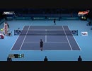 錦織圭 vs フェデラー ワールドツアーファイナルズ2015