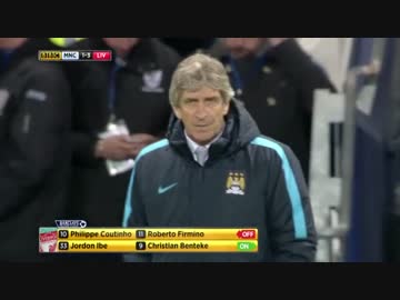 15-16PL 第13節 マンチェスター・シティ 対 リヴァプール