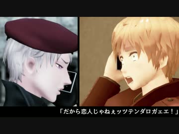 【APヘタリアMMD】クッキーのおまけは不憫200％です【寸劇】