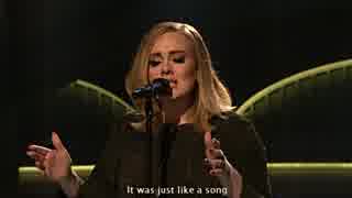 Adele "When We Were Young" (Live on SNL 2015) Lyrics