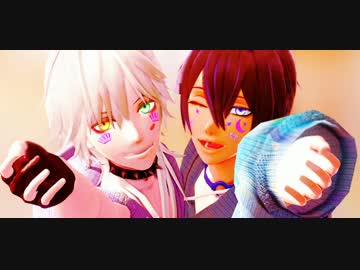 【MMD刀剣乱舞】　Love Shake　【鶴丸/三日月】