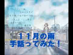 【手話ってみた】１１月の雨【彩香】