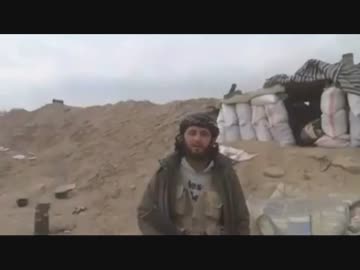 ISISの動画撮影中にミサイルが飛んできた