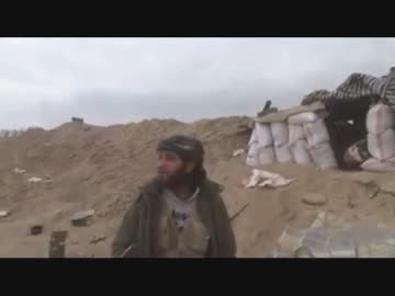 鬼畜テロリストISISの動画撮影中にミサイルが飛んできた