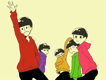 【手描き】カラ松中心にプ/ラスチッ/クケ/ージ【おそ松さん】